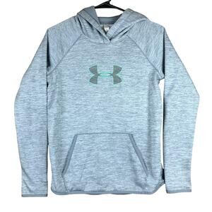 Under Armour Womens Hoodie Gray Teal Cold Gear Storm1 Long Sleeve XS